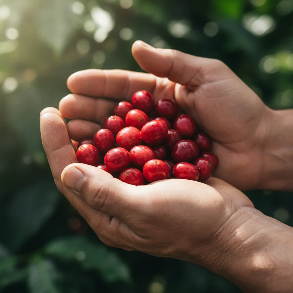 Indonesian coffee highlands