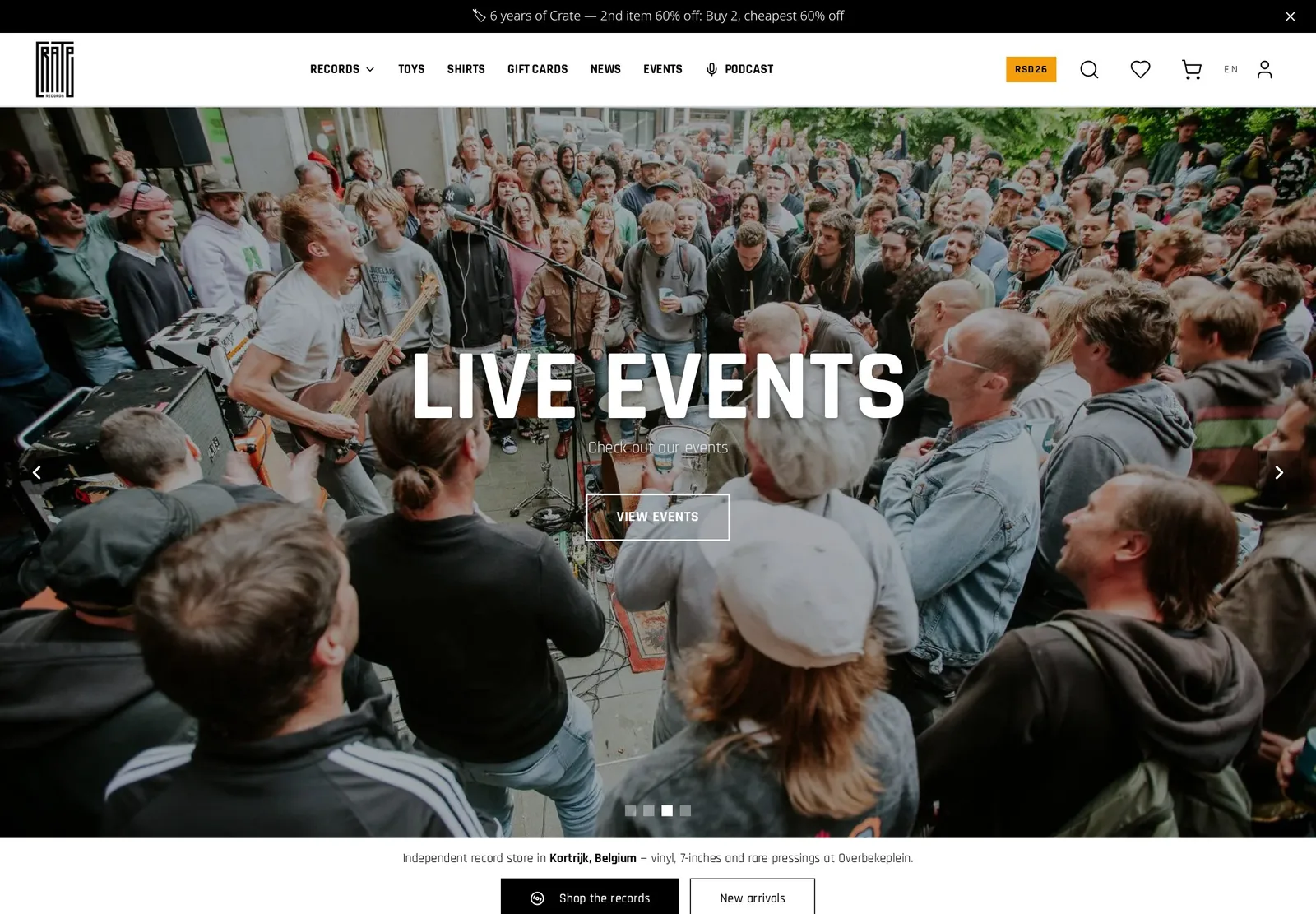 Crate Records — project built by Axiom
